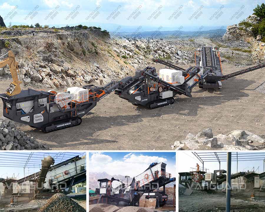 mobile crushing plant, granite jaw crusher, Vanguard Machinery
