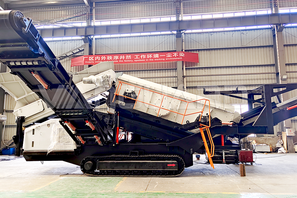 Crawler type mobile screening plant, limestone crawler-type mobile heavy-duty screening plant, Vanguard Machinery
